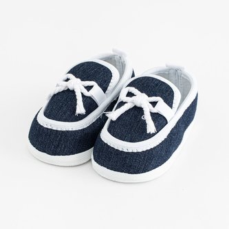 Kojenecké mokasíny-capáčky New Baby tmavě modrá 0-3 m - velikost 0-3 m