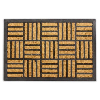 HOME ELEMENTS Rohož PP + kokos, design SQUARES, 40x60cm