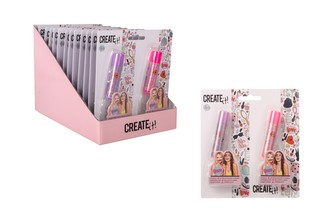 Balzám na rty růžový a fialový 2 ks