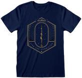 Pánské tričko Harry Potter|Hogwarts Legacy: Golden Wand (L) navy bavlna