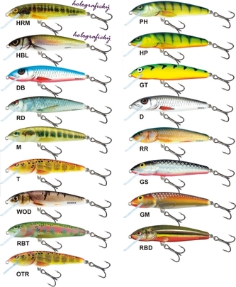Rybářské woblery Minnow M7S barva HP
