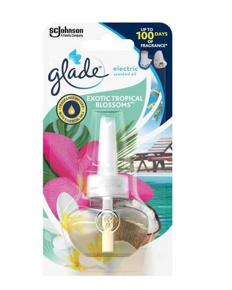 Glade Electric Exotic Tropical Blossoms náhradní náplň do elektrického osvěžovače 20 ml