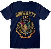 Pánské tričko Harry Potter: Hogwarts (L) modrá bavlna