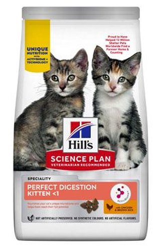 Hill's Fel. SP+AB Perfect Dig Kitten Chicken Rice 300g