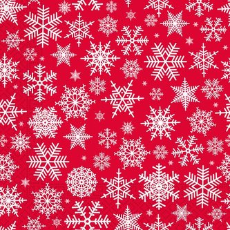 UBROUSKY VÁNOČNÍ VLOČKY 3VRSTVÉ 33X33CM