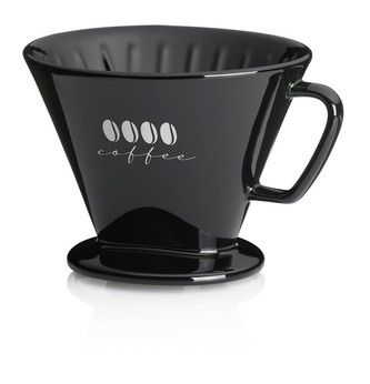 KELA Kávový filtr porcelánový Excelsa L černá KL-12493
