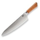 Nůž SOK kuchařský Chef 230 mm Olive Sunshine Damascus
