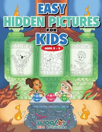 Easy Hidden Pictures for Kids Ages 3-5: A First Preschool Puzzle Book of Object Recognition (Preschool Kids Learn and Have Fun T