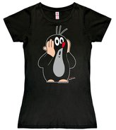 Dámské tričko Krteček: Oh Oh! (S) černá bavlna