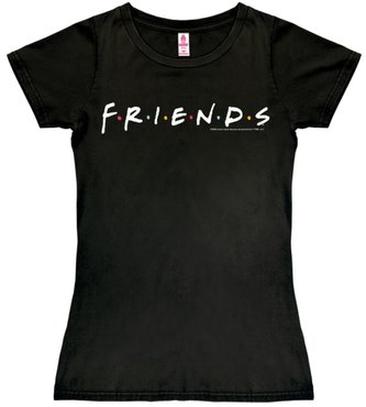 Tričko dámské Friends|Přátelé: Logo (M) černá bavlna