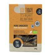 BIO krekry Mini Snacker - BioToday - mák &amp; kurkuma - 8 x 100 g