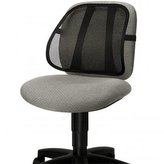 Opěrka Fellowes Office Suites síťovaná pod záda, černá