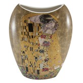 HOME ELEMENTS Váza 20 cm, Klimt, Polibek zlatý