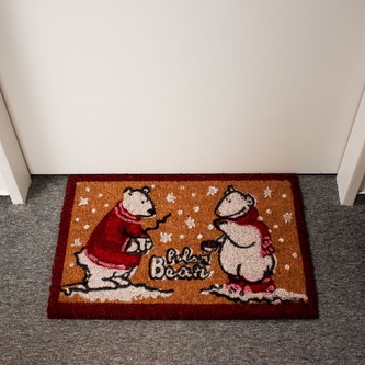HOME ELEMENTS Rohož z kokosových vláken, Medvědi, 40x60 cm