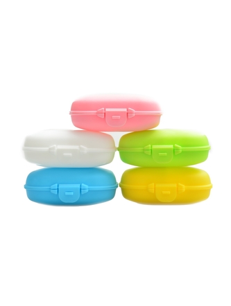Ostrovit - Pill box bez loga krabička na tablety - růžová