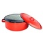 Kastrol smalt ¤38x14cm 14L s poklicí  RED