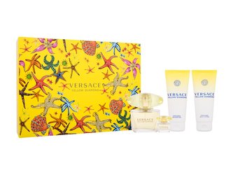 Versace Yellow Diamond toaletní voda 90 ml + toaletní voda 5 ml + sprchový gel 100 ml + tělové mléko 100 ml
