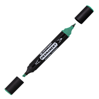 Popisovač CENTROPEN 1666 oboustranný - zelený