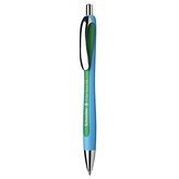 Kuličkové pero "Slider Rave", zelená, 0,7mm, stiskací mechanismus, SCHNEIDER 132504