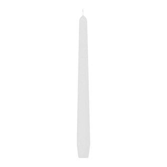 Svíčka kónická 245 mm, bílá (10 ks v bal.)