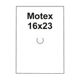 Etikety cen. MOTEX 16x23 hranaté, 870 etiket / kotouček, bílé