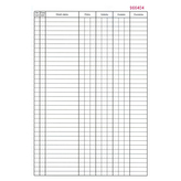 Pokladní kniha bez průpisem A4 - 50 listů - číslovaná