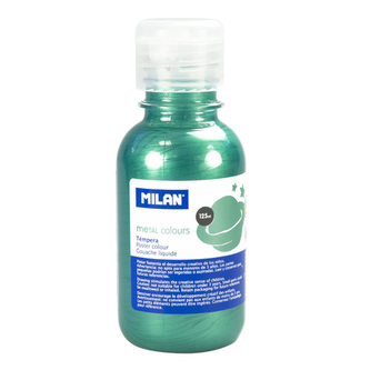 Barva temperová 125ml metalická zelená