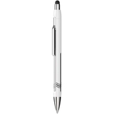 Kuličkové pero "Epsilon Touch", bílá-stříbrná, 0,7mm, stiskací mechanismus, sytlus, SCHNEIDER