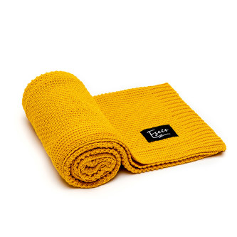 ESECO Pletená deka Mustard