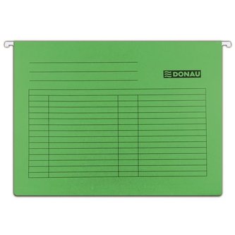 Závěsné zakládací desky, kartonové A4, DONAU, zelené /5ks/