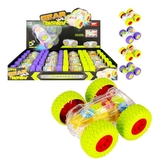 Otáčecí autíčko - fialová, žlutá