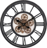 Industriální hodiny s otevřeným strojkem 50 cm