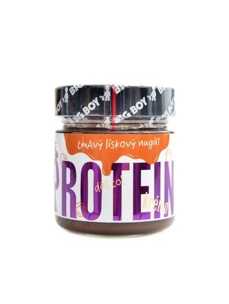 BigBoy - Protein kremo dark nugat 220 g tmavý nugát
