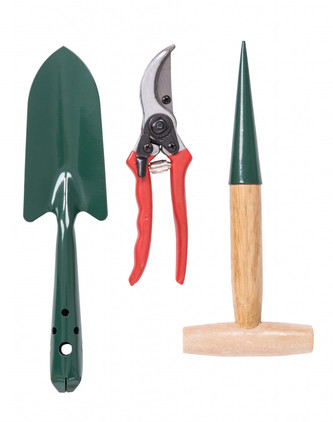 Sada zahradní 3 ks (nůžky, lopatka, kolík)
