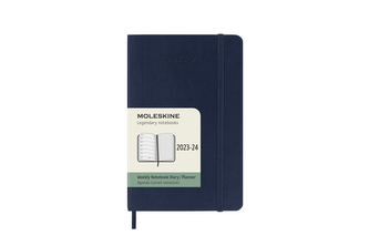 Moleskine 18měsíční plánovací zápisník Moleskine 2023-2024 měkký modrý S