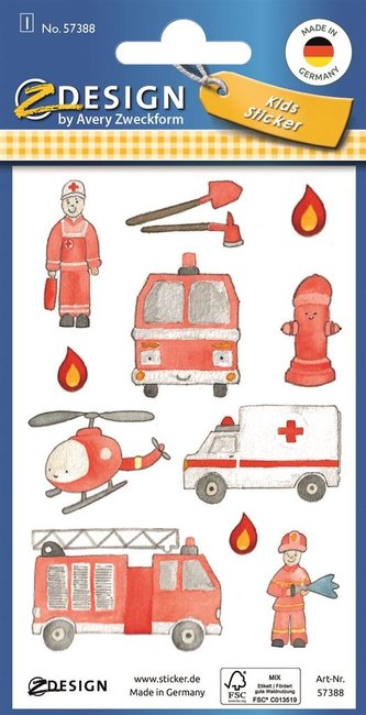 Brokatowe naklejki - Służby ratunkowe