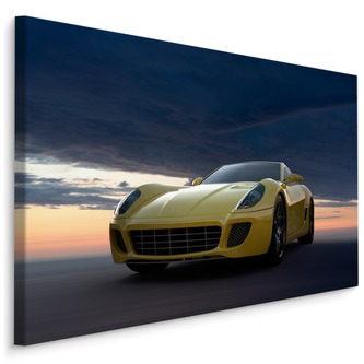 Plátno Sportovní Auto A Mraky