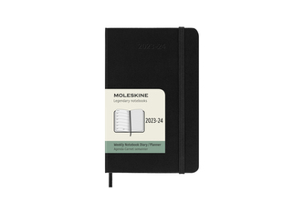 Moleskine 18měsíční plánovací zápisník Moleskine 2023-2024 tvrdý černý S