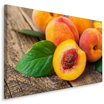 Plátno Broskve Na Dřevě