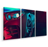 Vícedílné plátno Přední Část 3D Sportovního Vozu