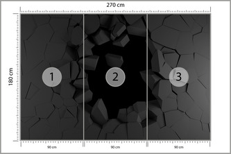 Fototapeta 3D Efekt Díry Ve Zdi