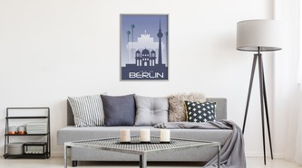 Obraz v rámu Výlet Do Berlína různé rozměry hliníkový rám stříbrná
