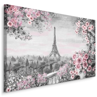 Plátno Pohled Z Terasy Na Eiffelovu Věž