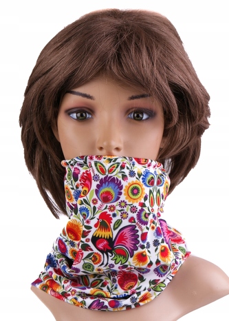 Multifunkční stylový šál - komín 108 - 31x26 cm, FOLK COLORS, Mybesthome Multifunkční stylový šál - komín 108 - 31x26 cm, FOLK COLORS, Mybesthome