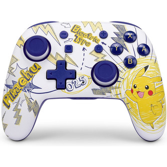 PowerA Nano Enhanced bezdrátový herní ovladač - Pokémon: Pikachu School Days (Switch)