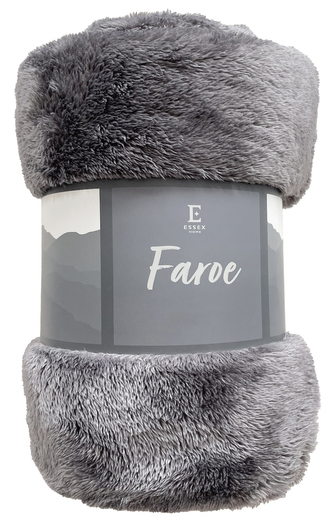 Deka - přehoz na pohovku z mikrovlákna FAROE tmavě šedá 200x220 cm Essex Deka - přehoz na pohovku z mikrovlákna FAROE tmavě šedá 200x220 cm Essex