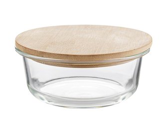 SKLENĚNÁ DÓZA  CLAVATO KOLO  1300ML