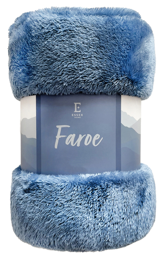 Deka - přehoz na pohovku z mikrovlákna FAROE modrá 200x220 cm Essex Deka - přehoz na pohovku z mikrovlákna FAROE modrá 200x220 cm Essex