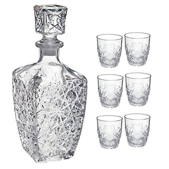 Sada na whisky Bormioli Rocco, Dedalo | 6 skleniček 26 cl, 1 karafa 78 cl |