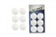 Míčky na stolní tenis/ping pong bílé plast 4cm 6 ks na kartě